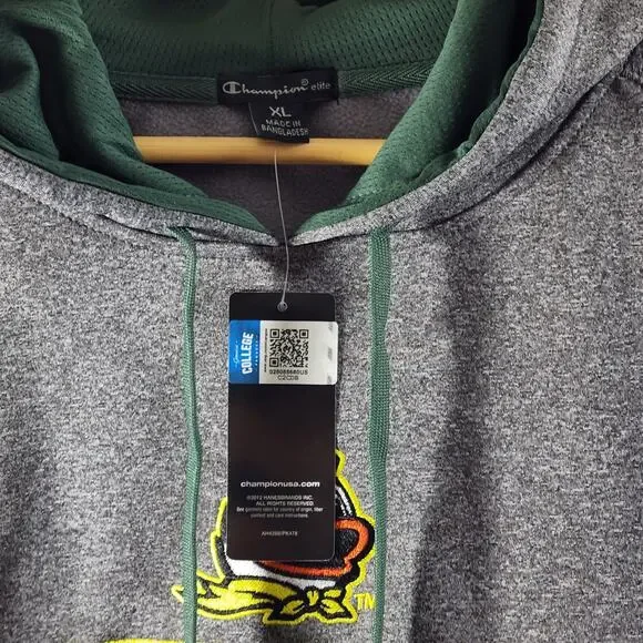 Champion Elite Size XL Oregon Ducks Hoody Pullover Sweatshirt NWT - Picture 5 of 8